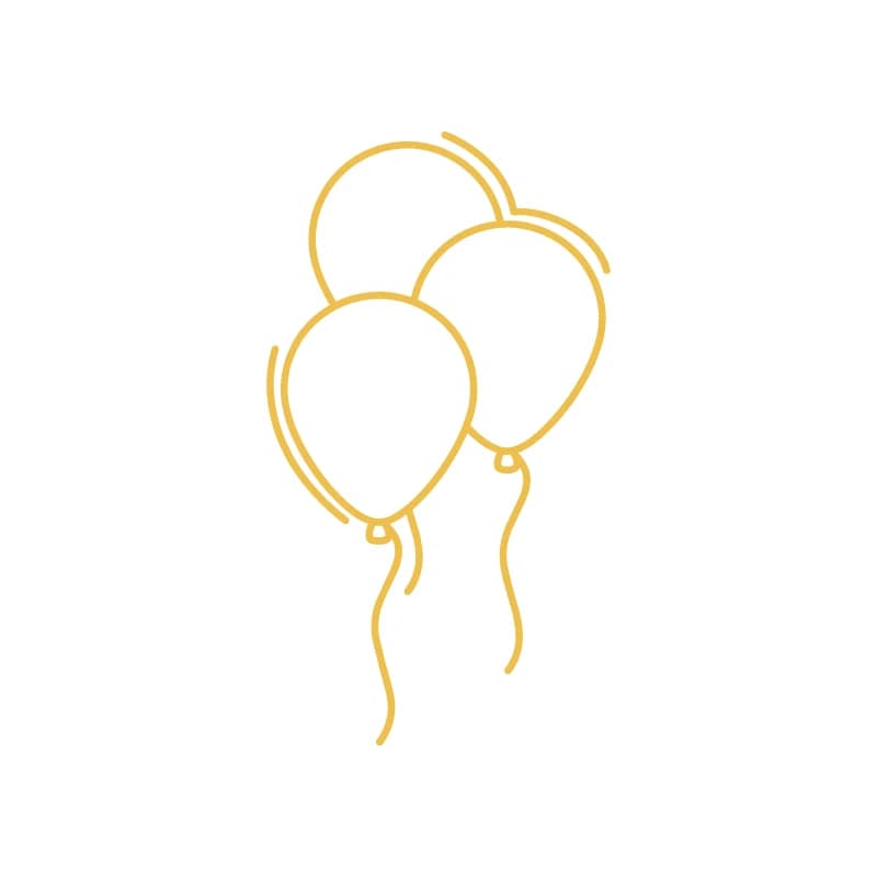 Professional balloon arch and garland decoration for an event